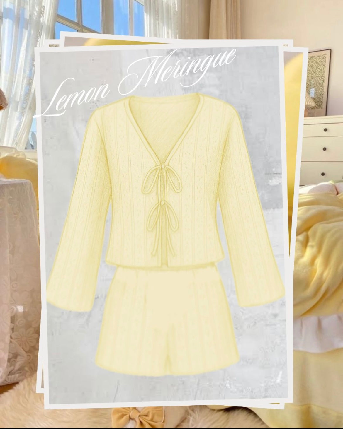 The Pointelle Set- Lemon Meringue