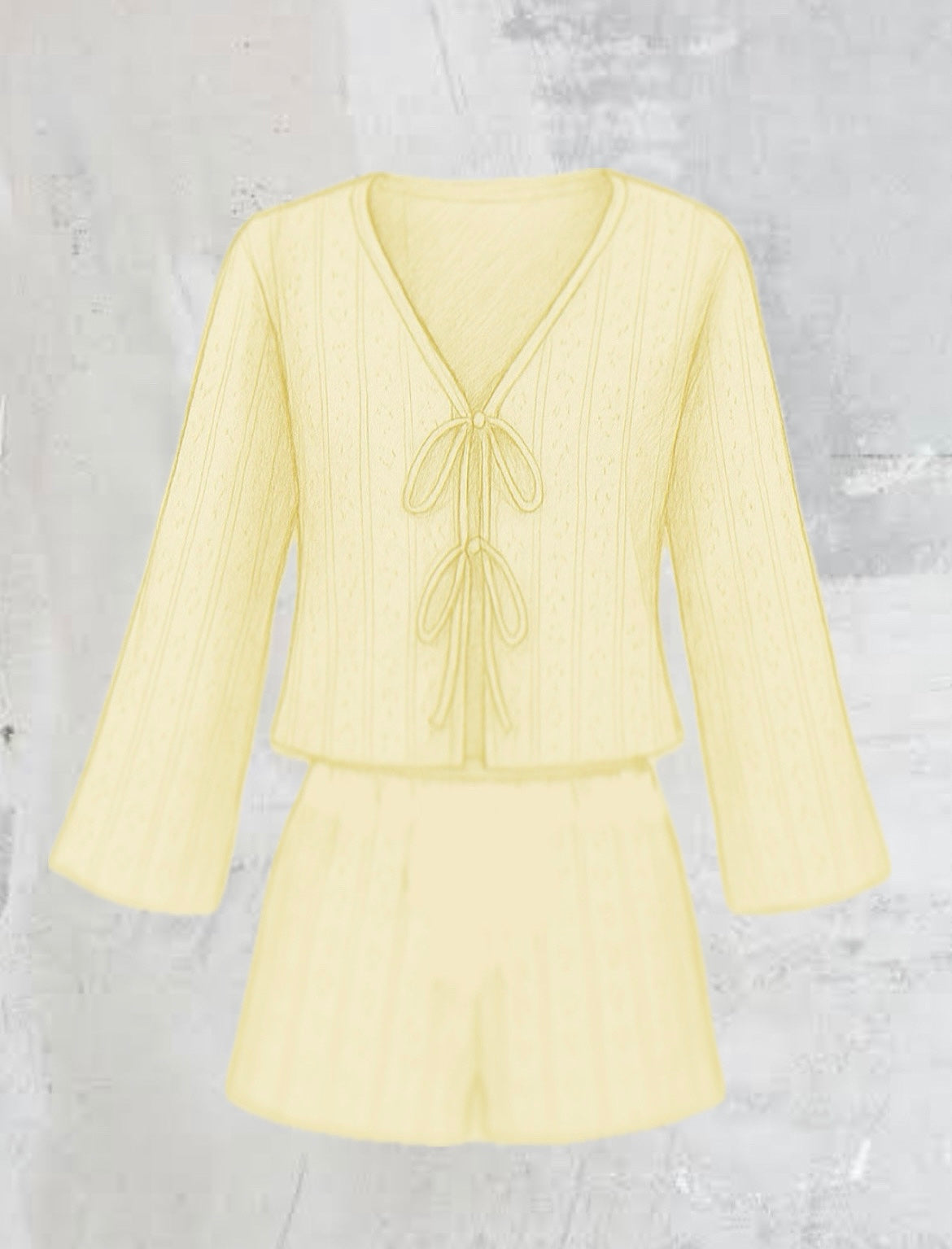 The Pointelle Set- Lemon Meringue